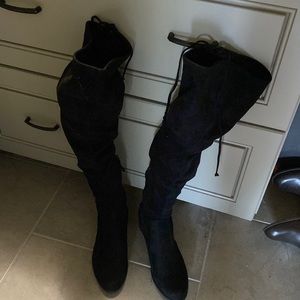 Gently worn Tall suede look boot